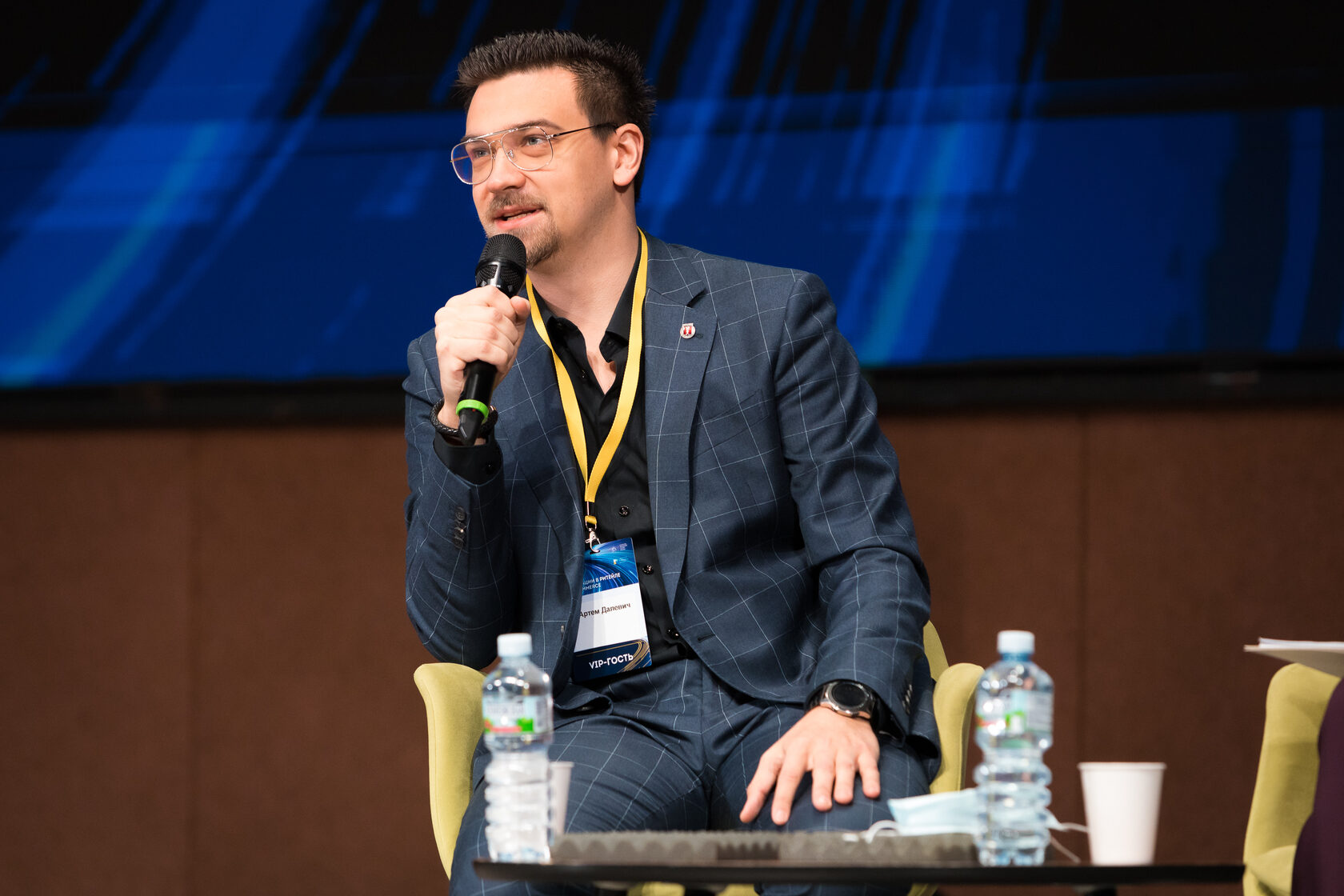 Tom Dalevich speaking at an industry conference